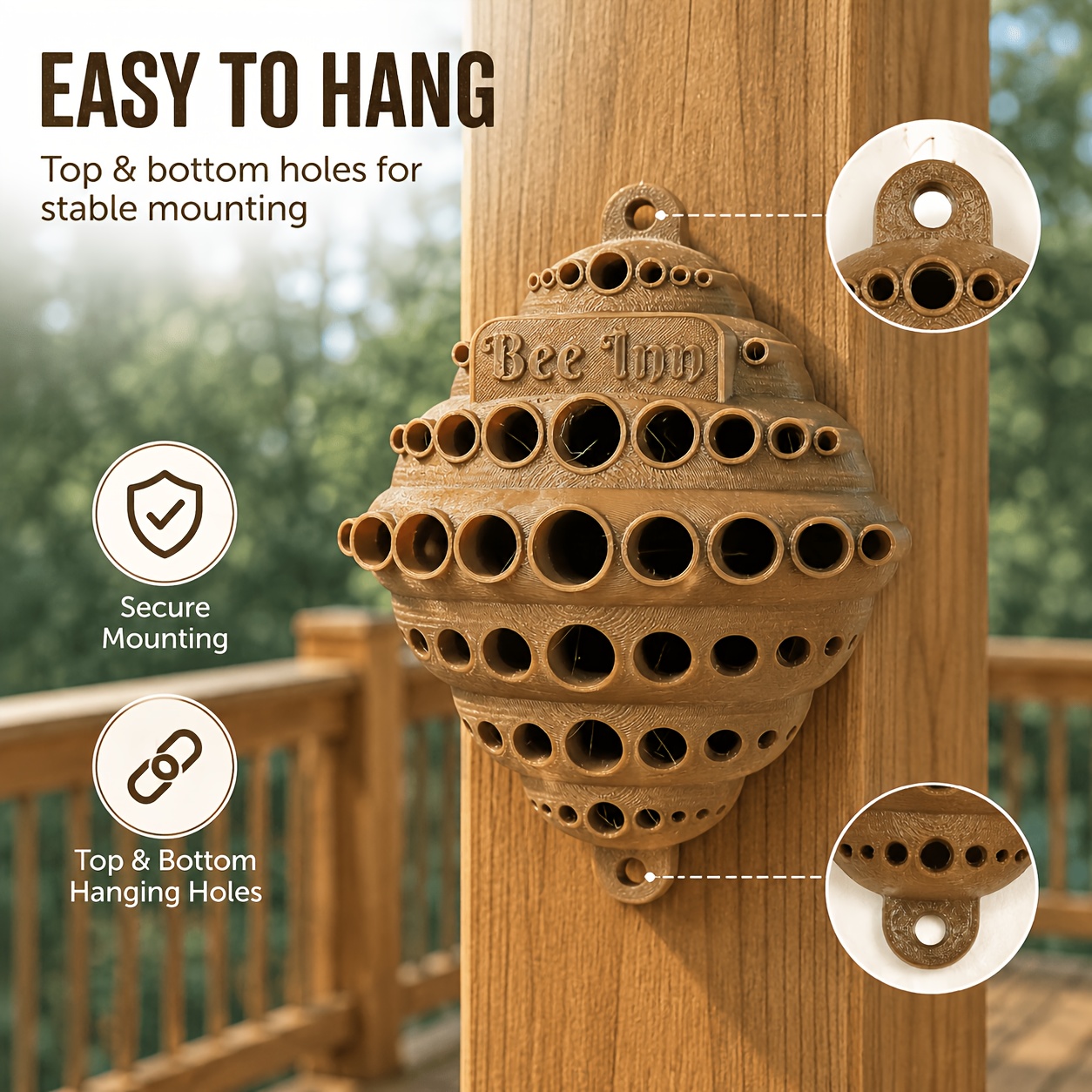 3D Printed Wall-Mounted Bee &  - Urban Farming Gardening ulasan dan harga