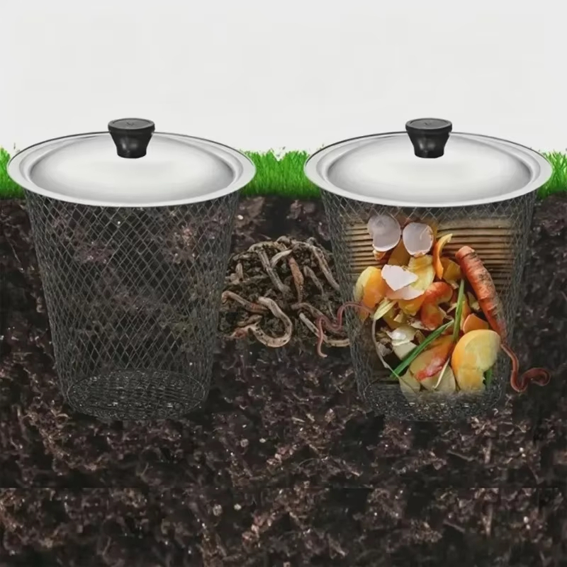 1/2pcs Worm Composter with Lid - Urban Farming Gardening ulasan dan harga