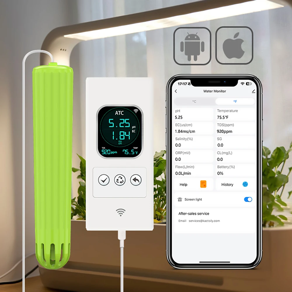 Kactoily 4-in-1 WiFi Sensor Ur - Urban Farming Gardening ulasan dan harga