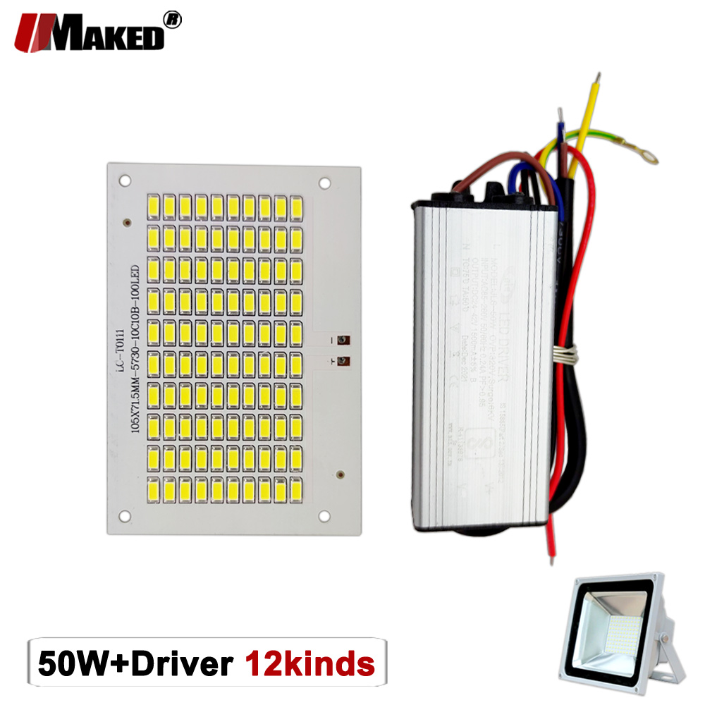 50W LED PCB+Driver Floodlight  - Flood Tray Table ulasan dan harga